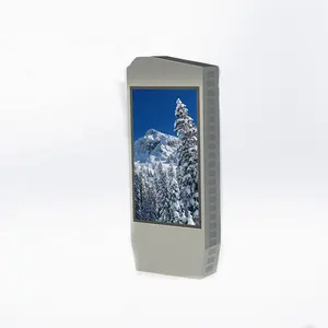Stan Lantai Fhd 55 Inci Tiongkok Pemutar Iklan Iklan Luar Ruangan Lcd Digital Papan Tanda Trailer Semi Luar Ruangan Tampilan Totem