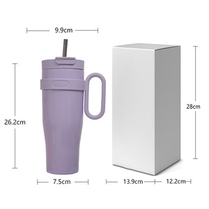 Bingba grande capacité Thermos tasse 2025 vente chaude haute couleur poignée tasse pour garçons filles vide bouteille Type nouveau Design - Product Image 4