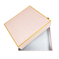 Kotak Kertas Keras Pink Custom Print Hot Stamping untuk Kemasan Hadiah, Kotak Hadiah Atas Bawah, Kotak Kemasan Notebook