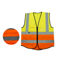 Gilet réfléchissant pour agent d'assainissement, vêtement de sécurité respirant pour la construction, vêtement fluorescent pour les chemins de fer