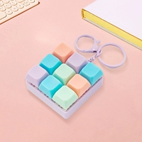 Breloques de sac à main, Jouet de décompression Fidget Clavier à 9 touches pour adultes, Jouets anti-stress pour garçons et filles, Jeux de clavier anti-stress pour doigts, Porte-clés