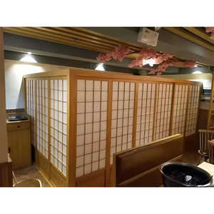 Elegantes puertas corredizas japonesas con infusión de papel para divisores decorativos de sala de estar - Product Image 5