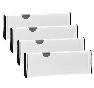 Custom 4pcs Large Expandable Drawer Organizer Dividers Adjustable Separators For Utensils