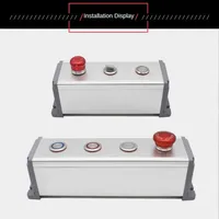 Bonne qualité étanche 16MM/22mm boîte de commande en plastique aluminium boîte de bouton poussoir en plastique en métal pour la Distribution électrique d'alimentation