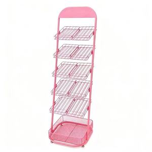 Expositor de Esmaltes de Uñas, Carro de Almacenamiento con Ruedas, Estante de Hierro para Esmaltes de Uñas, Estante para Cosméticos - Product Image 4