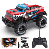 Voiture RC tout-terrain monstre 4 canaux à l'échelle 1:20 personnalisée avec double éclairage LED, écologique et durable, jouet camion pour enfants