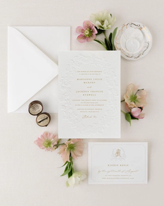 Suite d'invitations de mariage personnalisées de luxe élégantes, imprimées <span class=keywords><strong>en</strong></span> typographie, ensemble d'invitations sur mesure pour mariage - Product Image 2