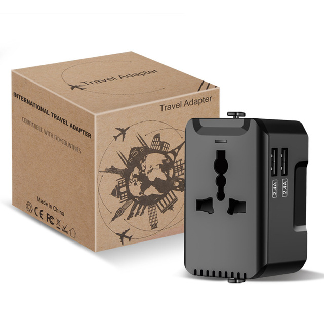 Hot Sell Eu Uk Us Au 220v Universal Plug Converter Adaptor / World Travel Plug / Global Travel Adapter