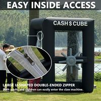 Machine à argent gonflable de 1,8 m x 1,8 m x 2,5 m avec souffleur d'air pour événements marketing - Vente en gros