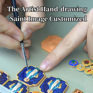 GIVELUCK Colgante Católico Personalizado con Relieve 3D, Incrustaciones <span class=keywords><strong>de</strong></span> Zirconia, <span class=keywords><strong>Virgen</strong></span> María <span class=keywords><strong>de</strong></span> <span class=keywords><strong>Guadalupe</strong></span>, San Benito, Chapado en Oro <span class=keywords><strong>de</strong></span> 18K, Aleación <span class=keywords><strong>de</strong></span> Cobre - Product Image 2