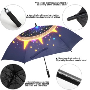 Windproof Large Fiberglass Golf <b>Umbrellas</b> Straight Design for Men Business Advertising Promotional Gifts Custom Print - Product Image 5