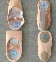 Chaussures de danse ballerines à lanières élastiques croisées, légères, pour enfants et adultes, dessus en PU, semelle extérieure en cuir véritable