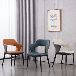 Amostra grátis por atacado cadeira de jantar de veludo colorido para sala de estar nórdica estofada para restaurante - Product Image 6