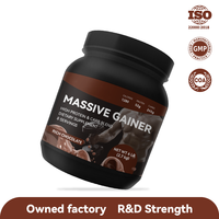 OEM/ODM poudre de mélange de glucides à haute teneur en protéines Massive Gainer avec supplément sportif BCAA pour le soutien de la nutrition musculaire