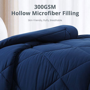 Bán buôn chấp nhận tùy biến nhà khách sạn không gây dị ứng hải quân mùa đông Polyester Comforter - Product Image 3