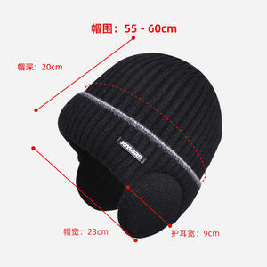 Venta al por mayor <span class=keywords><strong>de</strong></span> diseñador <span class=keywords><strong>de</strong></span> moda personalizado orejeras térmicas <span class=keywords><strong>de</strong></span> punto suave cálido invierno <span class=keywords><strong>Running</strong></span> Beanie sombrero niños mujeres hombres sombreros <span class=keywords><strong>de</strong></span> invierno para hombres - Product Image 3