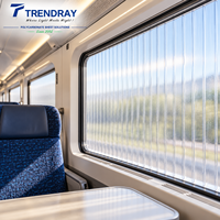 Panneau en polycarbonate à emboîtement personnalisé pour murs-rideaux, idéal pour le vitrage ferroviaire et les applications de fenêtres de transport
