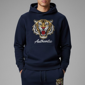 New Arrival High Quality Made Custom Embroidery Pullover Tracksuits <b>Set</b> Unique Style Men Pullover Embroidered Tracksuits - Product Image 4