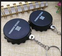 Couvre-bouteille de bière personnalisé en gros avec ouvre-bouteille en métal et porte-clés en ABS, 5x1,5 cm