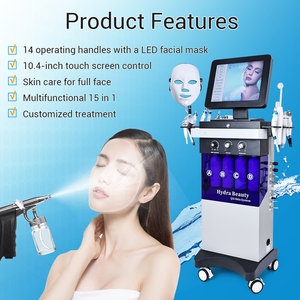Newest 15 in 1 Facial Hydra Dermabrasion Facials Machine Aqua Facial Cleaning Hydro Microdermabrasion Machine - Product Image 2