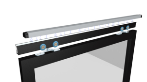 Sistema de rodillos deslizantes síncrono de la misma dirección, accionamiento electromagnético, herrajes de rodillos inteligentes para oficinas - Product Image 4