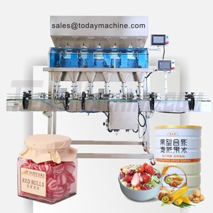 Semi-automática doble dos duelo 2 cabeza lane pesador lineal de escala unidad de dosificación para embalaje hongos fechas <span class=keywords><strong>nueces</strong></span> de nogal 20-500g 1kg 2kg - Product Image 6