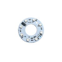 Placa LED Circular de 12V CC, Placa de Luz LED de Colores, Núcleo de Luz LED, Placa Emisora de Luz de Colores, Fuente de Luz LED de 54mm
