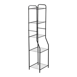 Estante de Baño Metálico Impermeable de 5 Niveles, Ecológico y Moderno, para Almacenamiento en el Suelo, Sin Necesidad de Perforación - Product Image 1