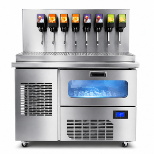 Distributeur de boissons gazeuses commercial 8 valves, machine automatique de boissons post-mix avec glace intégrée pour restaurant - Product Image 2
