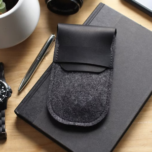 Stock directo de fábrica de bolsas para relojes de alta gama, fundas para relojes resistentes a arañazos, bolsas de almacenamiento multifuncionales de cuero y fieltro, y - Product Image 2