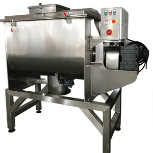 Blender pita mesin pencampur bubuk kering Mixer pita ganda Horizontal