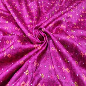 Abstract Printed Woven Chanderi <b>Silk</b> <b>Fabric</b> Multicolor Lightweight Premium Ethnic Home Textile Saree Kurti Suit Dupatta Dress - Product Image 1