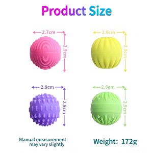 Boules magnétiques sensorielles de qualité alimentaire Source Factory, sphères avec aimant intégré, boules magnétiques sensorielles résistantes - Product Image 4