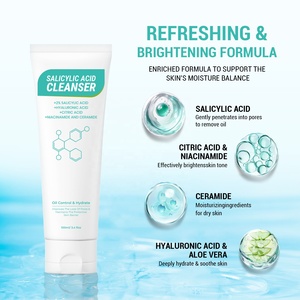 <span class=keywords><strong>Limpiador</strong></span> <span class=keywords><strong>Facial</strong></span> con Ácido Salicílico y Logotipo Personalizado, Antiacné, Limpieza Profunda, Hidratante, para <span class=keywords><strong>Piel</strong></span> <span class=keywords><strong>Grasa</strong></span> - Product Image 3