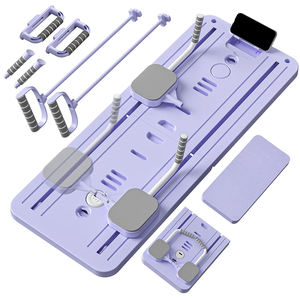 Mkas Set papan regang Pilates lipat multiguna dengan perlengkapan Pilates pengatur waktu latihan Ab untuk papan Pilates rekondisi rumah - Product Image 1