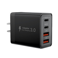 Chargeur USB 40W QC 3.0 Type C PD 20W Charge rapide pour iPhone pour Samsung pour Xiaomi Prise murale EU US UK AU