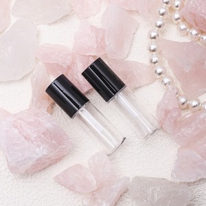 Mini tubes de gloss à lèvres 3ml rose et noir, emballage cosmétique pour distributeurs d'échantillons de maquillage - Product Image 4