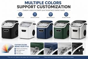 Machine à glaçons souple et masticable 13-15KG/24H, en plastique, pour comptoir, autonettoyante, pour maison, cuisine, bureau, extérieur, voiture, camping-car - Product Image 6