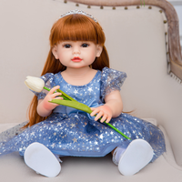 Boutique de mode Silicone Vinyle Reborn Poupée Réaliste 24 pouces Bébé Reborn Poupée Bébé Jouet Poupées pour Enfants Filles