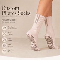 Chaussettes de yoga personnalisées antidérapantes, confortables et respirantes, chaussettes de Pilates, chaussettes de fitness d'intérieur personnalisées pour femmes