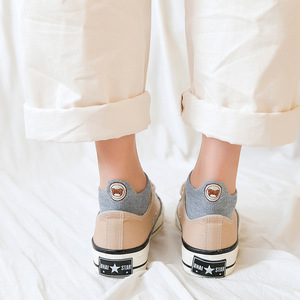 Hàn Quốc Dễ Thương Gấu Thêu Vớ Ngắn Phụ Nữ Cotton Thấp Cắt Vớ Tại Giá Bán Buôn - Product Image 2