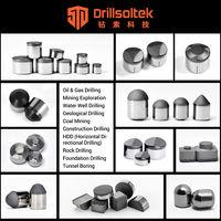 1304 1308 1313 1613 1616 1913 1916 1919 Coupeurs et inserts PDC de formes plates, carrées et sphériques pour le forage pétrolier et l'exploitation minière