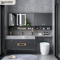 Meuble-lavabo élégant de salle de bain Meuble-lavabo en contreplaqué Meuble-lavabo de salle de bain