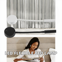 Applique murale LED 3W moderne en aluminium et fer, flexible pour lecture, lampe de chevet pour chambre à coucher