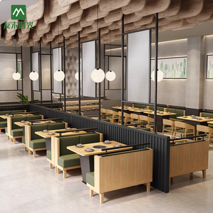 كشك أثاث فاخر للمطاعم ، طاولة شواء جديدة للمطعم وكرسي تجاري - Product Image 3