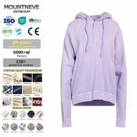 Sweat à capuche vintage pour homme en molleton bouclette, personnalisé, coupe oversize, délavé à l'acide, avec fermeture éclair quart de tour, épaules tombantes, surpiqûres contrastées et ourlet asymétrique, OEM ODM