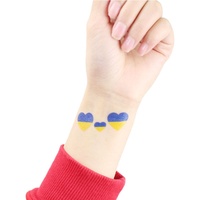 Autocollant de tatouage temporaire imperméable pour le visage, drapeau des supporters d'Argentine, pour événements sportifs et Jour national, idéal pour l'export.