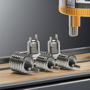 Thép không gỉ ốc vít khóa chủ đề chèn cuộn dây chủ đề chèn được sử dụng cho kim loại ren chèn cho gỗ 8-32 bền - Product Image 2