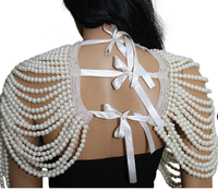 Nouvelle Chaîne de Corps Perlée Faite à la Main pour Femme, Collier de Haute Qualité avec Perles d'Imitation et Perles en Plastique, Bijou Tendance et Sexy pour Soirée