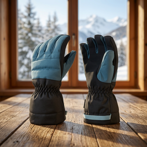 Gants de moto en cuir isolés et chauffants, compatibles écran tactile, imperméables, résistants aux coupures, pour l'hiver, le snowboard, la sécurité incendie et la conduite thermique - Product Image 2
